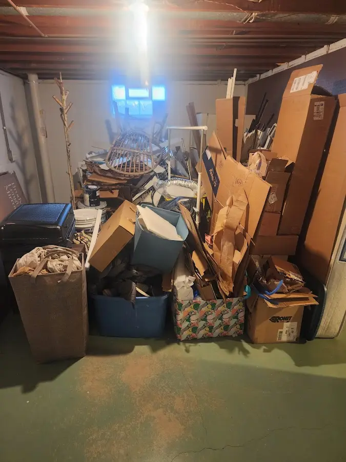 Roll-off dumpster container at job site for 20 Yard Dumpster Rental in Little Rock